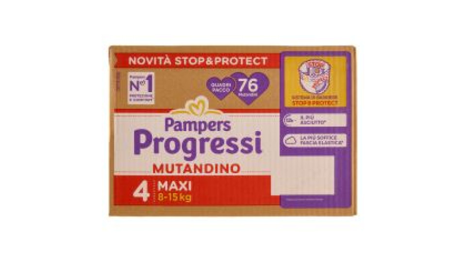 Pampers Progressi Mutandino Maxi 76 Pz