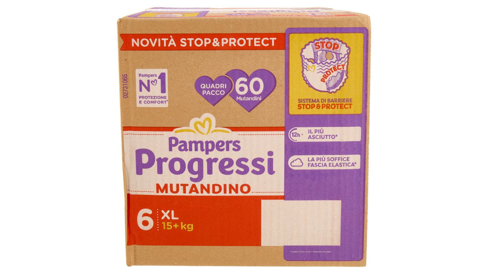 Pampers Progressi Mutandino Xl 60 Pz