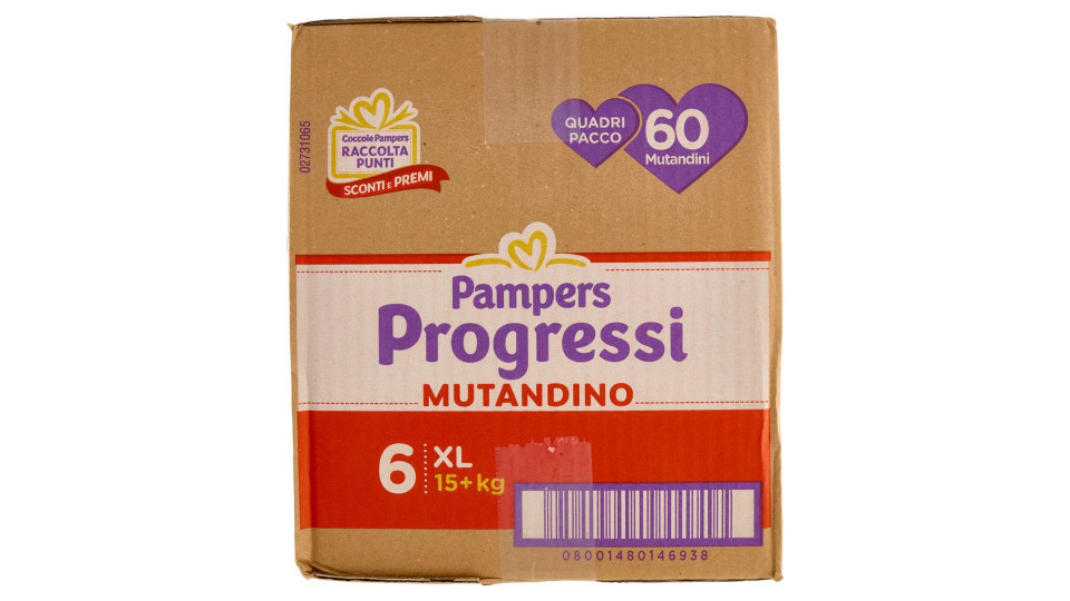 Pampers Progressi Mutandino Xl 60 Pz