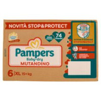 Mut.pampers Babydry Xl 74pz