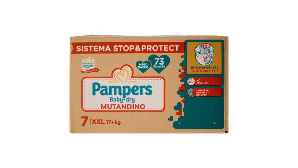 Pampers Baby-dry Mutandino Xxl 73 Pz