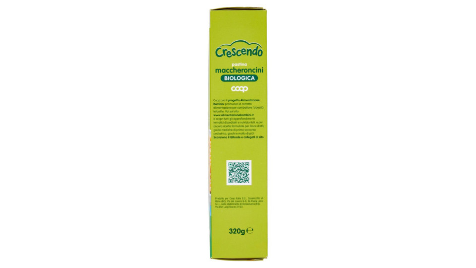 Pastina Maccheroncini Biologica 320 G