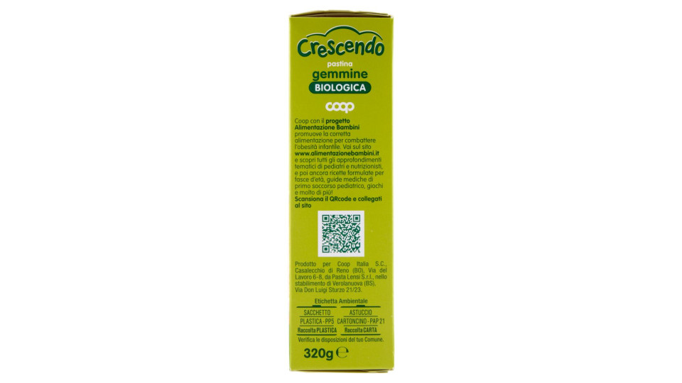 Pastina Gemmine Biologica 320 G