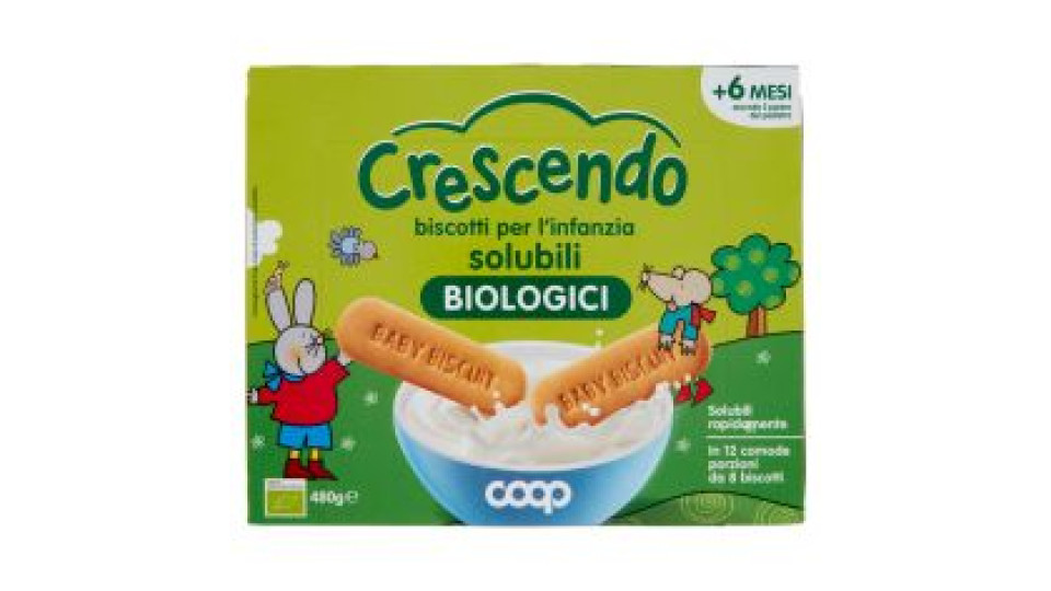 Biscotti Per L'infanzia Solubili Biologici 480 G