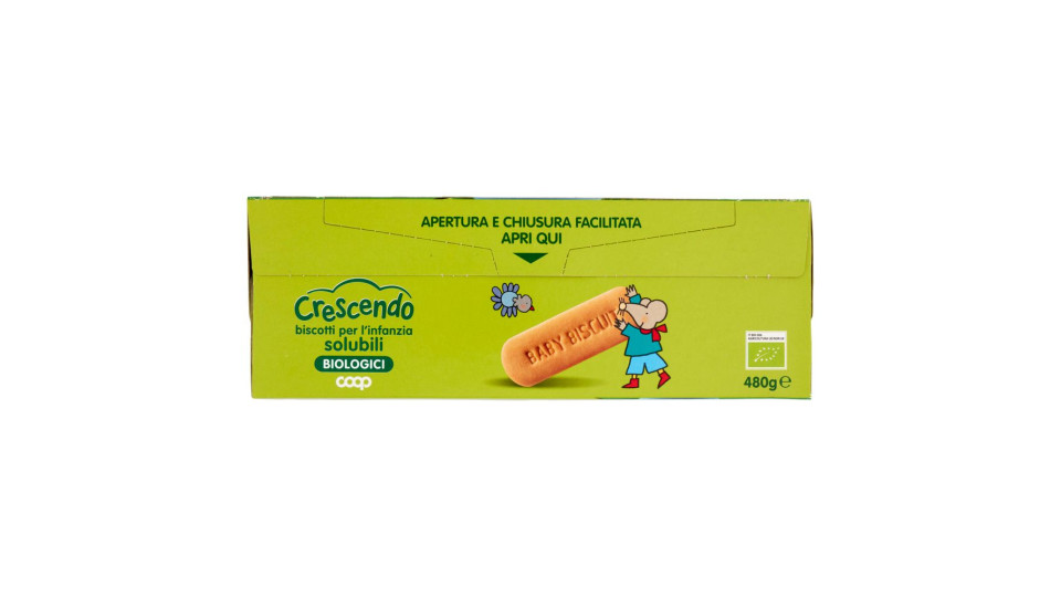 Biscotti Per L'infanzia Solubili Biologici 480 G