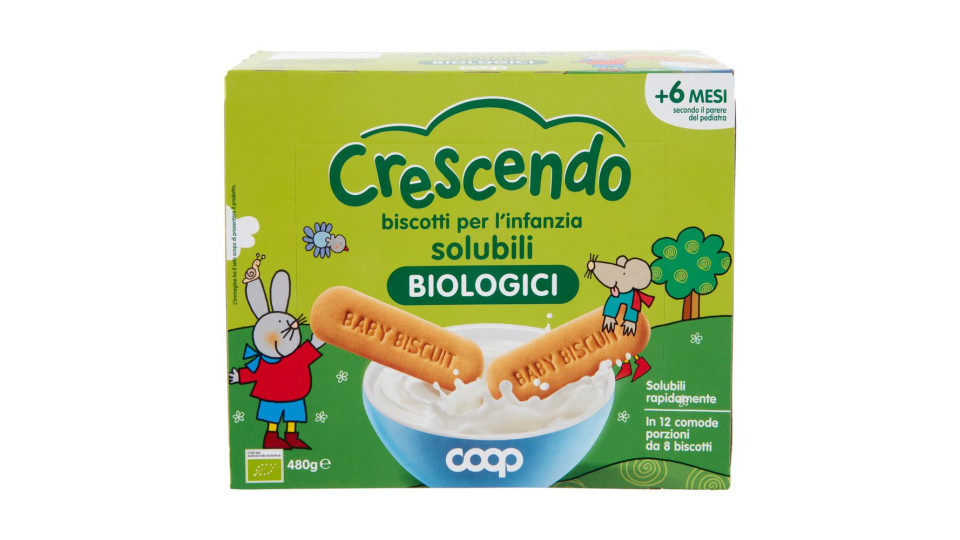 Biscotti Per L'infanzia Solubili Biologici 480 G