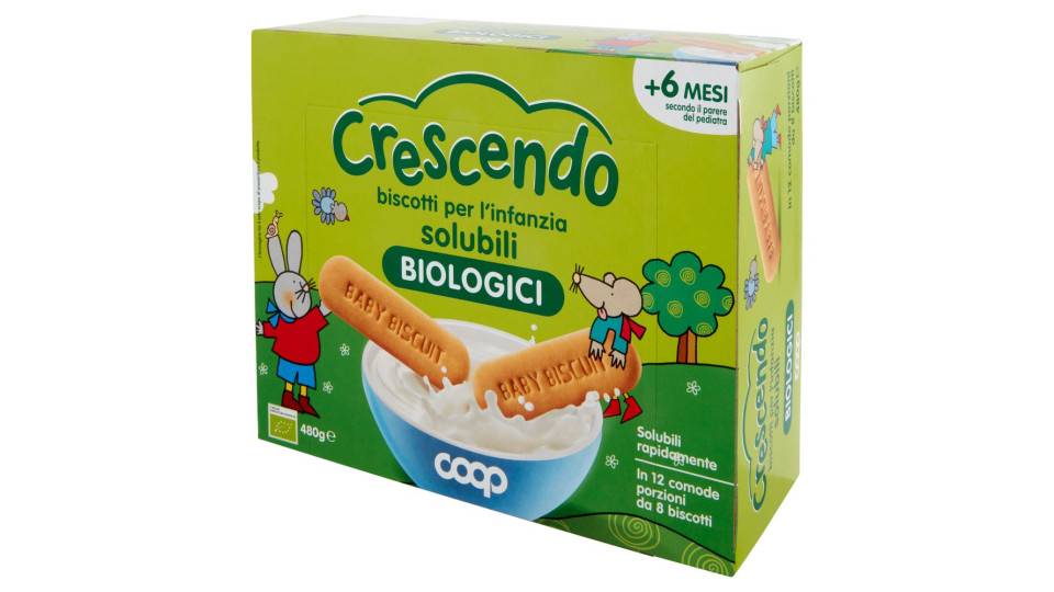 Biscotti Per L'infanzia Solubili Biologici 480 G