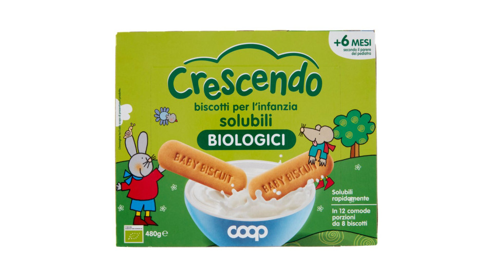 Biscotti Per L'infanzia Solubili Biologici 480 G