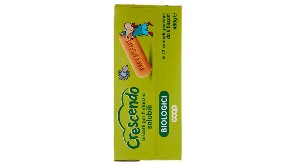 Biscotti Per L'infanzia Solubili Biologici 480 G