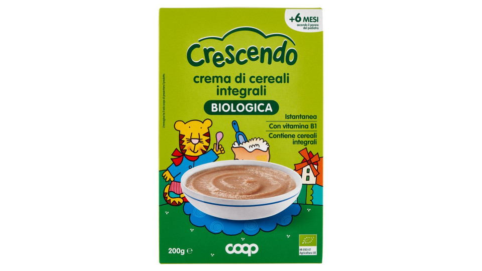Crema Di Cereali Integrali Biologica 200 G