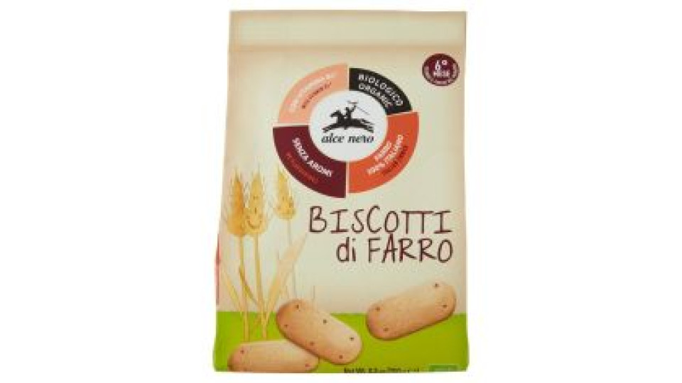 Alce Nero Biscotti Di Farro 250 G