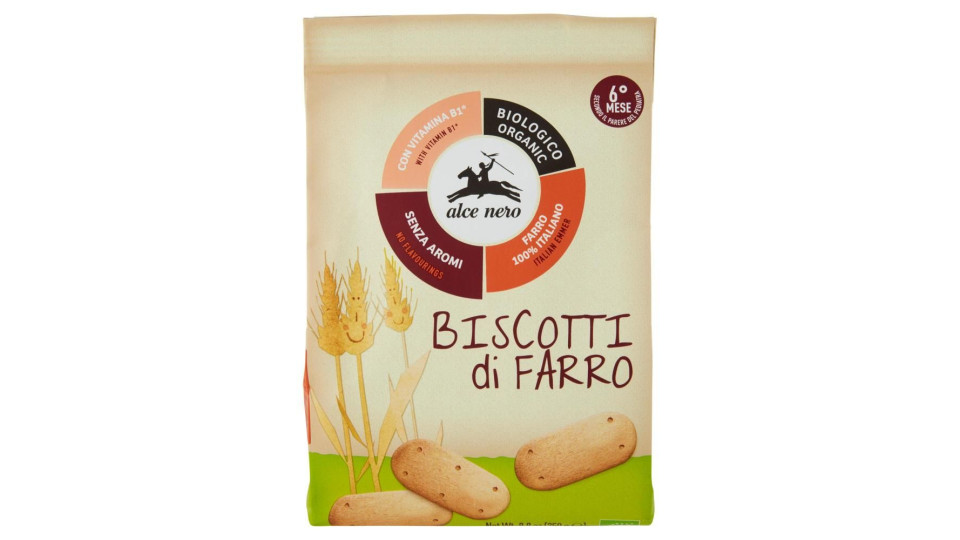 Alce Nero Biscotti Di Farro 250 G