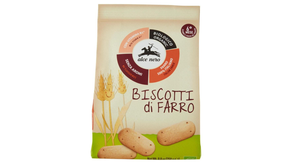 Alce Nero Biscotti Di Farro 250 G