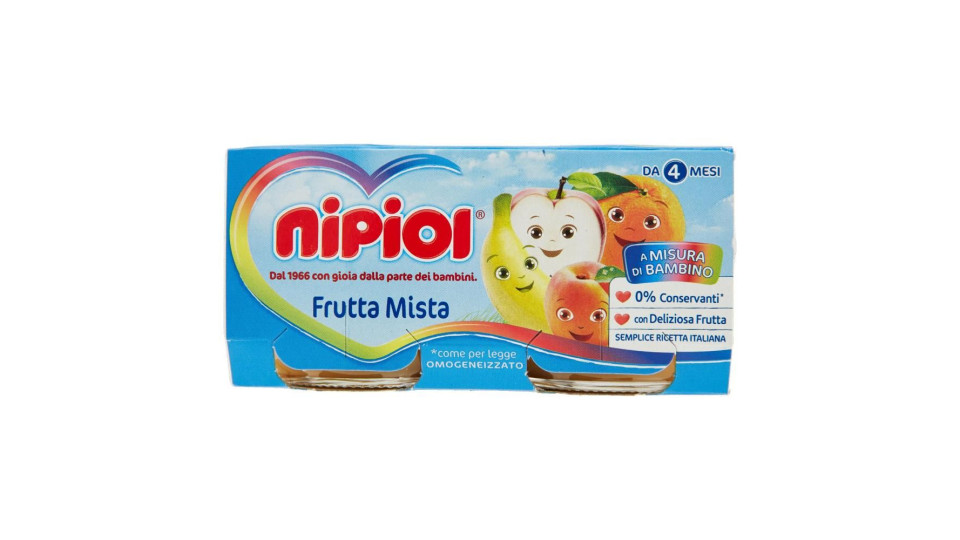 Omo Frutta Mista Nipiol 2x80 G