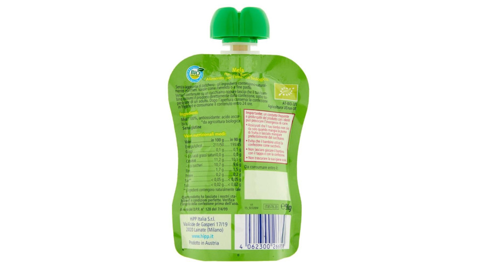 Hipp Biologico Frutta Frullata Mela 90 G