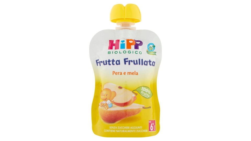 Hipp Biologico Frutta Frullata Pera E Mela 90 G