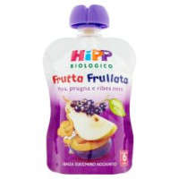 Hipp Biologico Frutta Frullata Pera, Prugna E Ribes Nero 90 G