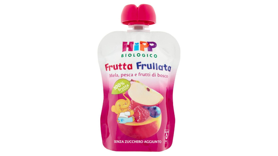 Hipp Biologico Frutta Frullata Mela, Pesca E Frutti Di Bosco 90 G