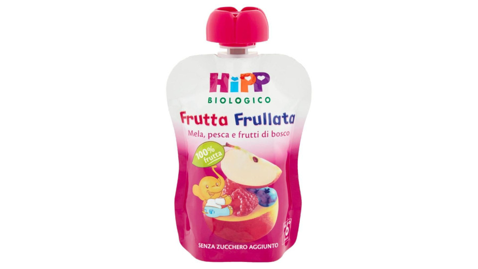 Hipp Biologico Frutta Frullata Mela, Pesca E Frutti Di Bosco 90 G