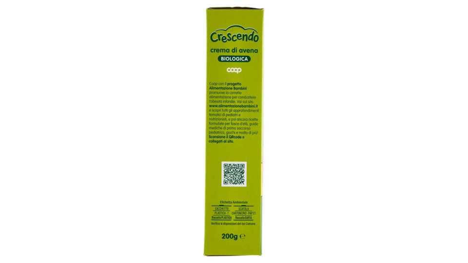 Crema Di Avena Biologica 200 G