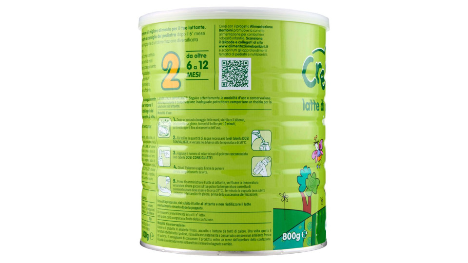 Latte Di Proseguimento In Polvere 2 Da Oltre 6 A 12 Mesi 800 G