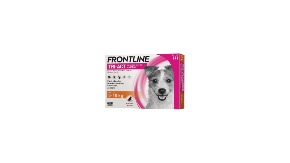 Tri-act Spot-on Per Cani Frontline 3 X 1 Ml