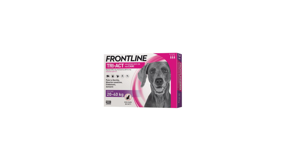 Tri-act Spot-on Per Cani Frontline 3 X 4 Ml
