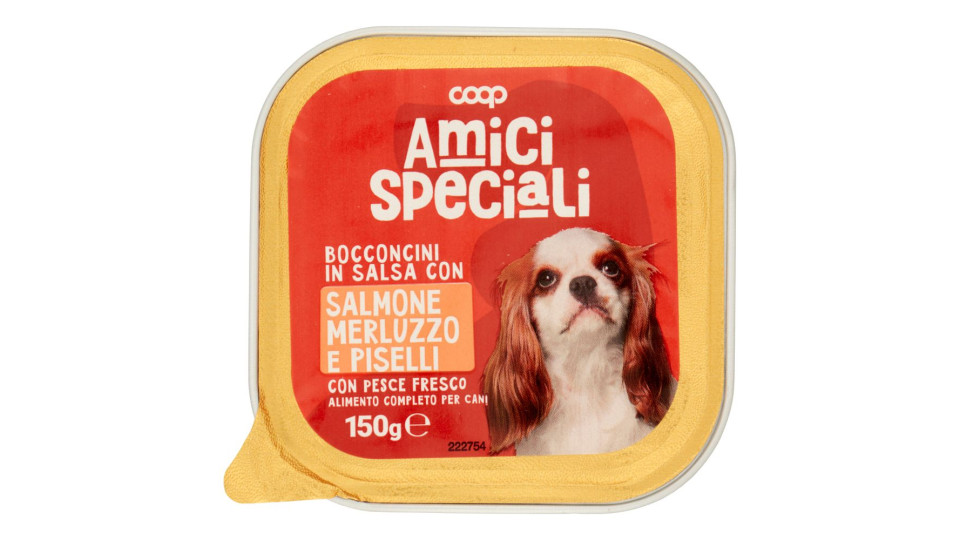 Bocconcini In Salsa Con Salmone Merluzzo E Piselli 150 G