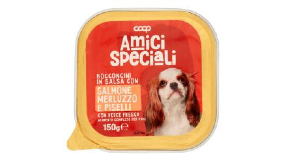 Bocconcini In Salsa Con Salmone Merluzzo E Piselli 150 G