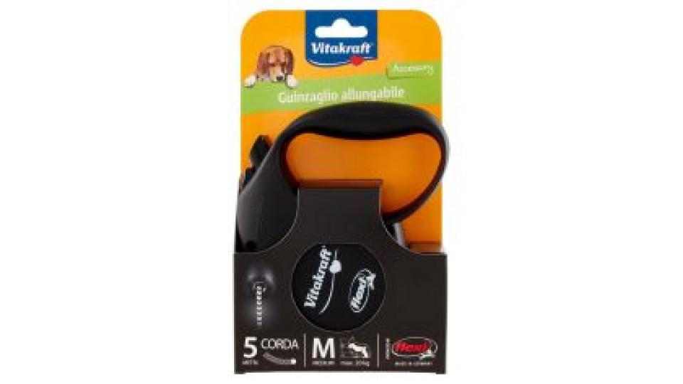Vitakraft Accessory Guinzaglio Allungabile Corda M Medium 5 Mt