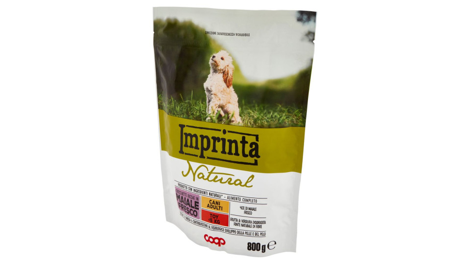 Natural Crocchette Ricche In Maiale Fresco Cani Adulti Toy 800 G