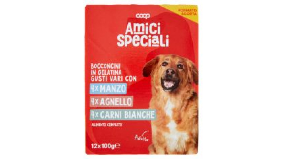 Bocconcini In Gelatina Gusti Vari Con Manzo, Agnello, Carni Bianche 12 X 100 G