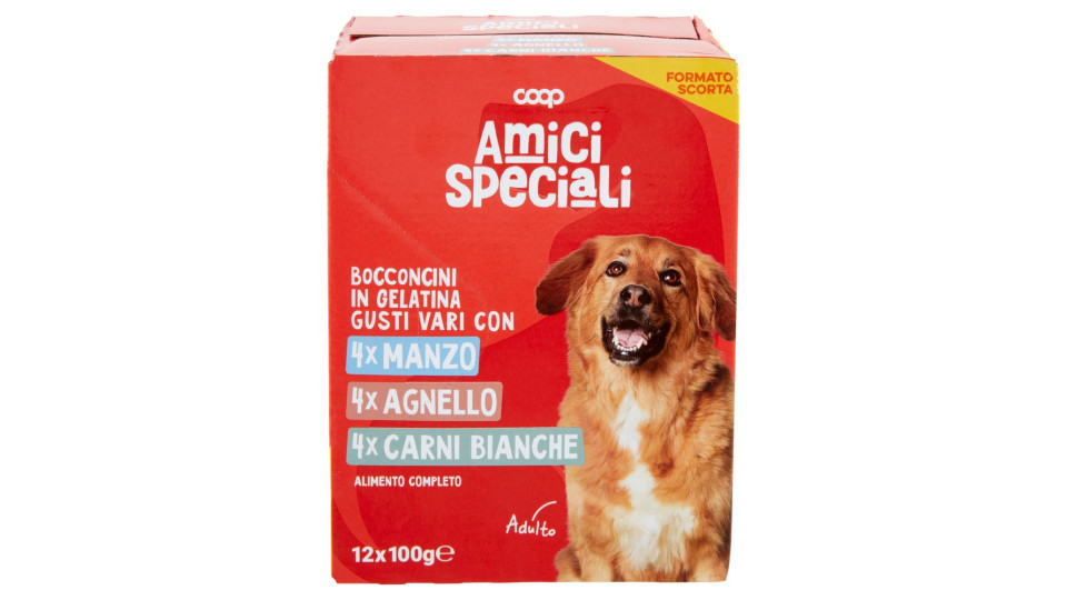 Bocconcini In Gelatina Gusti Vari Con Manzo, Agnello, Carni Bianche 12 X 100 G