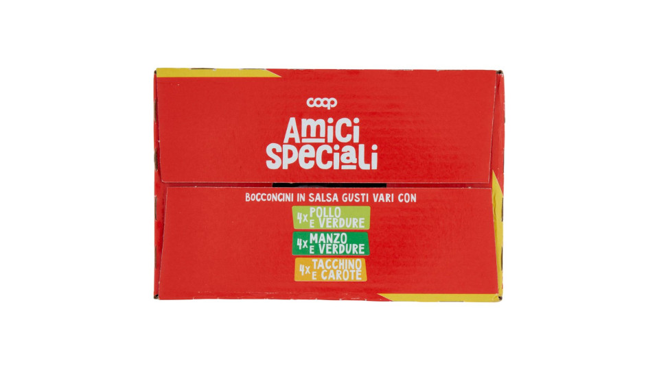 Bocconcini In Salsa Gusti Vari Con Pollo E Verdura, Manzo E Verdure, Tacchino E Carote 12 X 100 G