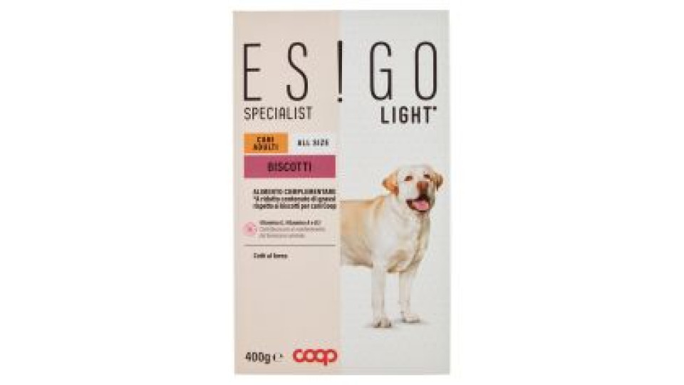 Specialist Light* Cani Adulti All Size Biscotti 400 G