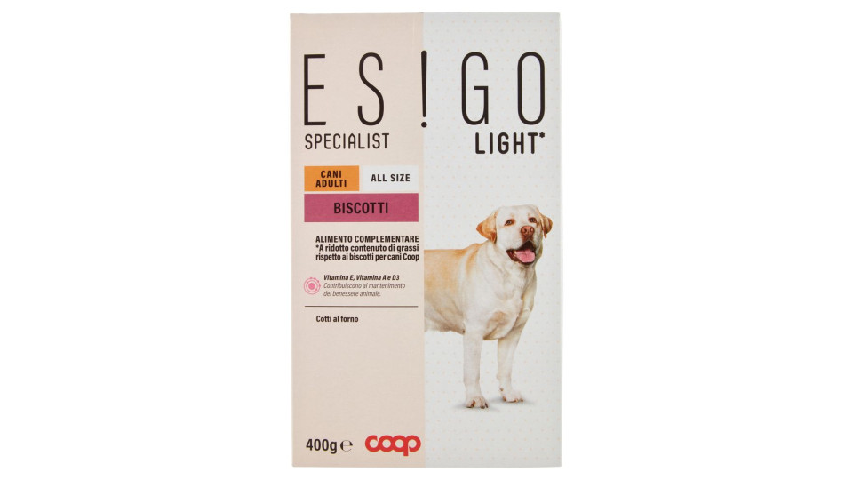 Specialist Light* Cani Adulti All Size Biscotti 400 G