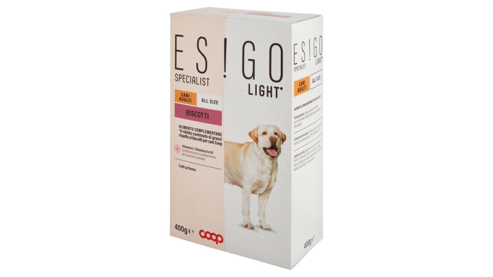 Specialist Light* Cani Adulti All Size Biscotti 400 G