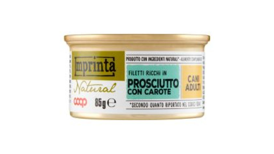 Natural Filetti Ricchi In Prosciutto Con Carote Cani Adulti 85 G