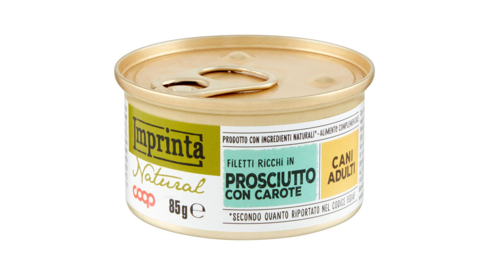 Natural Filetti Ricchi In Prosciutto Con Carote Cani Adulti 85 G
