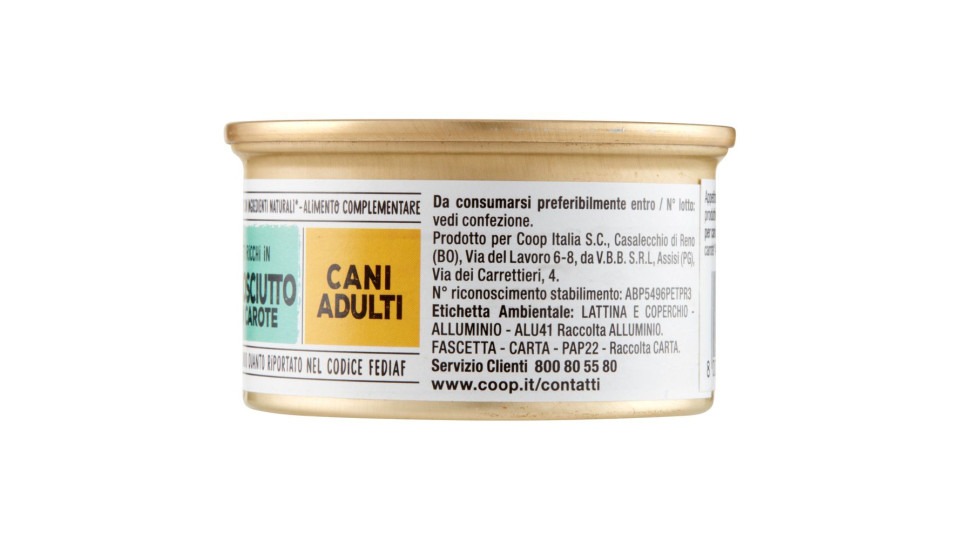 Natural Filetti Ricchi In Prosciutto Con Carote Cani Adulti 85 G