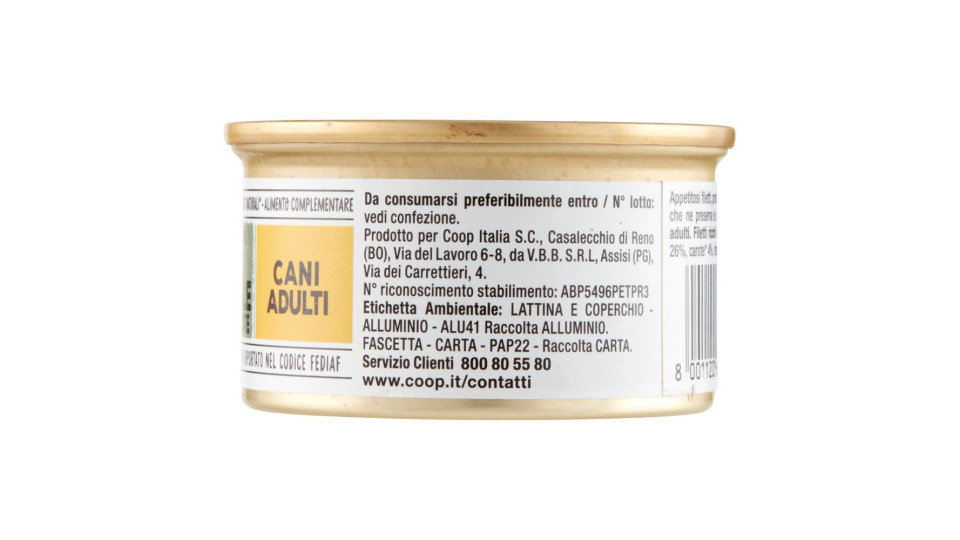 Natural Filetti Ricchi In Pollo E Maiale Con Carote Cani Adulti 85 G