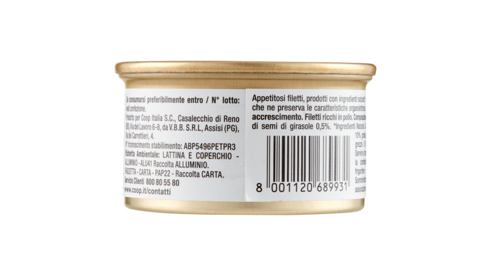 Natural Filetti Ricchi In Pollo Cani Cuccioli 85 G