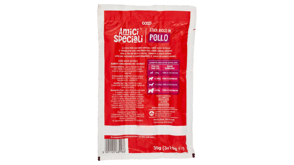 Stick Ricco In Pollo 3 X 10 G