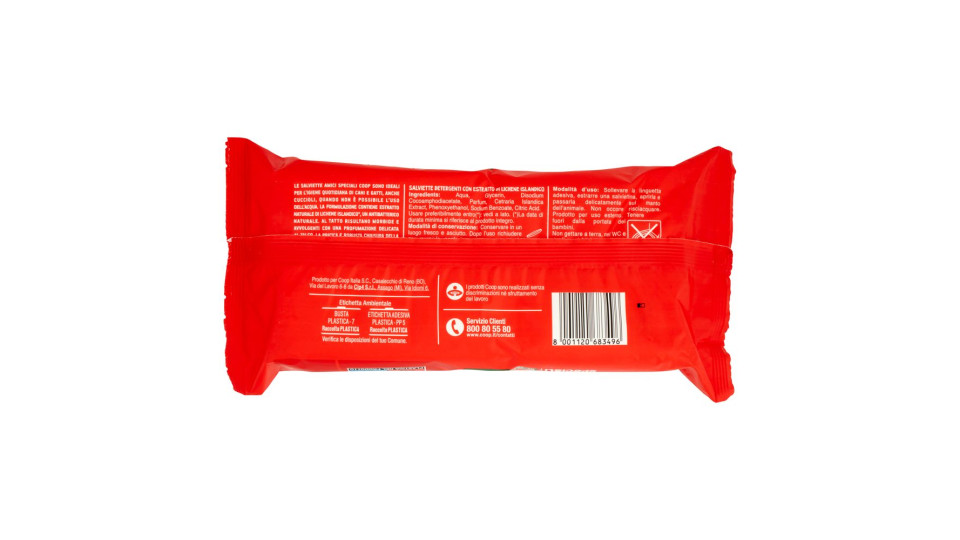 Salviette Detergenti Delicato Profumo Al Talco 30x20cm 40 Pz