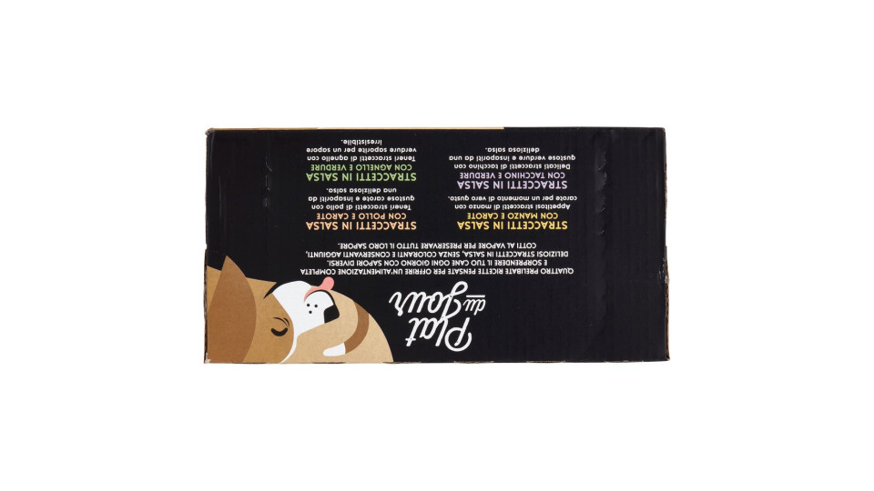 Straccetti In Salsa Manzo E Carote, Tacchino E Verdure, Pollo E Carote, Agnello E Verdure 12 X 100 G