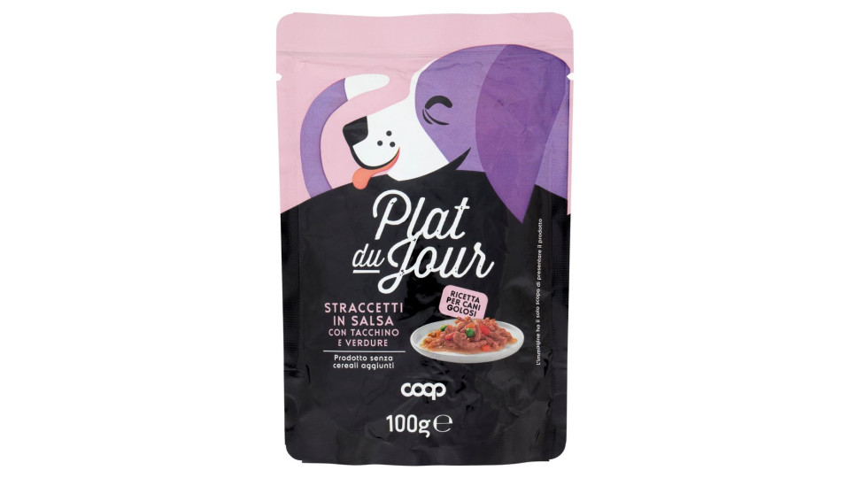 Straccetti In Salsa Con Tacchino E Verdure 100 G