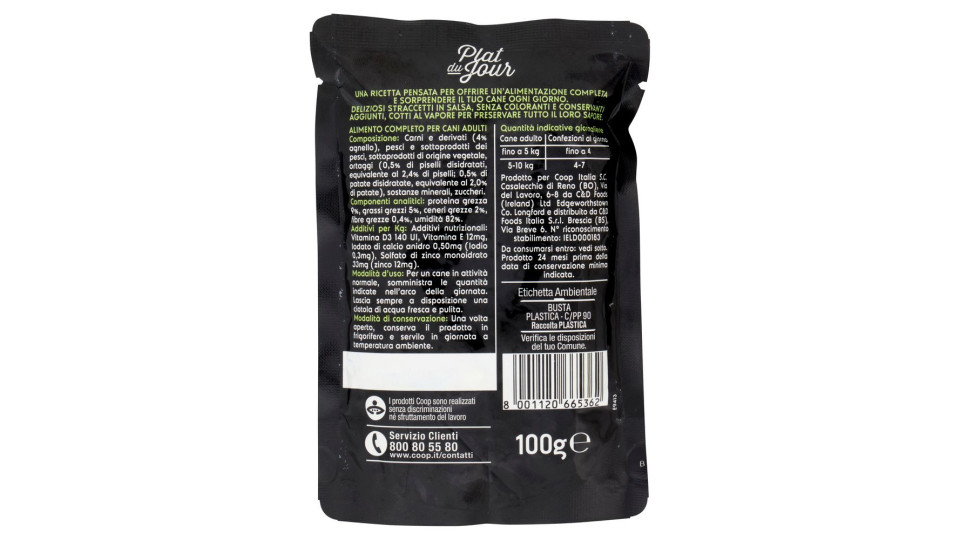 Straccetti In Salsa Con Agnello E Verdure 100 G