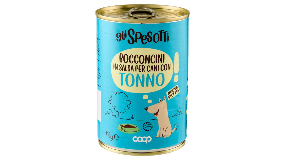 Bocconcini In Salsa Per Cani Adulti Con Tonno 415 G
