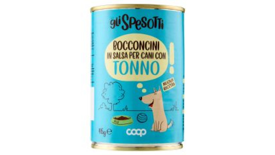 Bocconcini In Salsa Per Cani Adulti Con Tonno 415 G