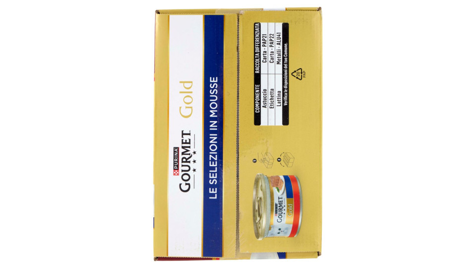Purina Gourmet Gold Le Selezioni In Mousse Manzo / Fegato / Pesce / Tacchino 36x85g